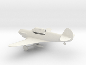Curtiss XP-46 in White Natural Versatile Plastic: 1:64 - S