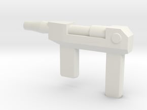 Throttlebot Pistol Transformers in White Natural Versatile Plastic: Small