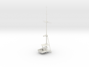 1/100 DKM Prinz Eugen Mast aft in White Natural Versatile Plastic