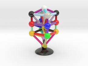 3D Tree of Life in Smooth Full Color Nylon 12 (MJF)