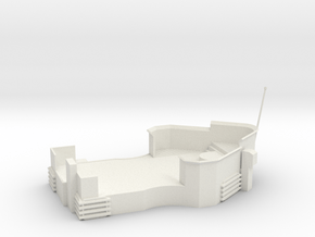 1/100 DKM Prinz Eugen Structure Deck3 Aft part2 in White Natural Versatile Plastic