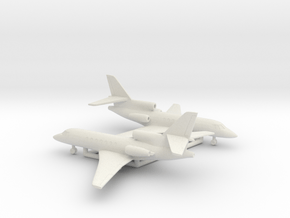 Dassault Falcon 50 in White Natural Versatile Plastic: 6mm