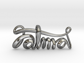 Fatma in Fine Detail Polished Silver: Large