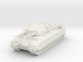 Ratte P1000 LandKreuzer tank concept WW2 in White Natural Versatile Plastic: 1:350