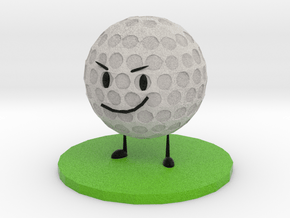 Golf Ball in Natural Full Color Sandstone