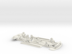 Chassis Scalextric Nissan Skyline R34 GTR (AiO-AW) in White Natural Versatile Plastic