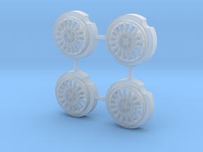 Dodge Charger wheels 1/43 in Tan Fine Detail Plastic