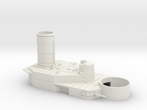 1/350 HMS Agincourt (Mobile Base) Forward Superst. in White Natural Versatile Plastic