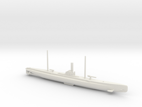 1/600 U-57 Class U-Boot in White Natural Versatile Plastic