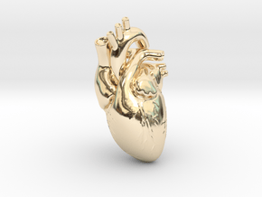 Heart in 14k Gold Plated Brass