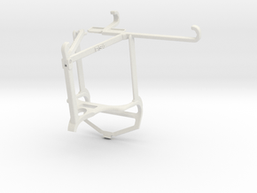 Controller mount for PS4 & Samsung Galaxy Z Flip4  in White Natural Versatile Plastic