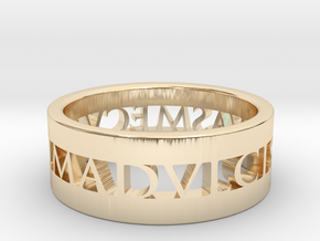Anima Redux · Roman Ring in 14k Gold Plated Brass: 7 / 54