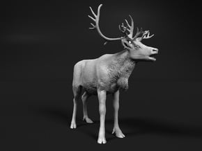 Reindeer 1:72 Female with mouth open (mirrored) in Tan Fine Detail Plastic