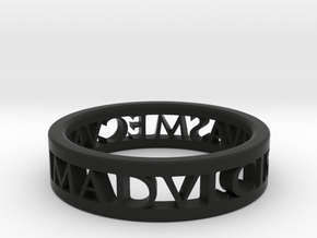 Anima Thin · Roman Ring in Black Premium Versatile Plastic: 5.25 / 49.625
