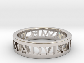 Anima Thin · Roman Ring in Platinum: 5.25 / 49.625