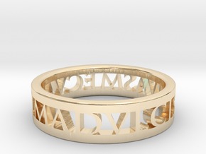 Anima Thin · Roman Ring in 14k Gold Plated Brass: 7 / 54