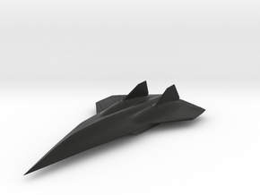 Lockheed Martin "Darkstar" Hypersonic Aircraft in Black Natural Versatile Plastic: 1:200