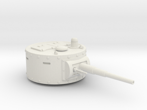 T-35 Secondary 37mm Gun Turret in White Natural Versatile Plastic