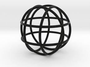 0848 Sphere F(x,y,z)=a #001 in Natural Full Color Nylon 12 (MJF)