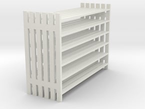 Railing 6pack 1:24 in White Natural Versatile Plastic