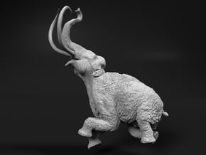 Woolly Mammoth 1:64 Male stuck in swamp in Tan Fine Detail Plastic