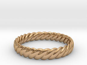 wide twisted stacker in Polished Bronze: 9.5 / 60.25