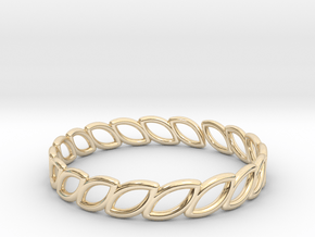 hollow leaves stacker in 14K Yellow Gold: 9.5 / 60.25