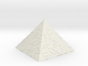 Pyramid in White Natural Versatile Plastic