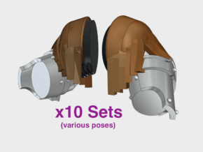 10x Cataphractii Terminator Arm Sets (L&R) in Tan Fine Detail Plastic