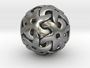 Starball Pendant in Natural Silver