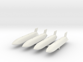 Lockheed Martin AGM-158 JASSM in White Natural Versatile Plastic: 1:144