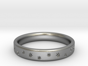 stars band ring in Natural Silver: 9.5 / 60.25