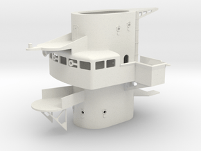 1/128 DKM Scharnhorst Fore Structure Deck6 in White Natural Versatile Plastic