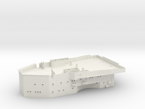 1/128 DKM Scharnhorst Fore Structure Deck2-3-4 in White Natural Versatile Plastic