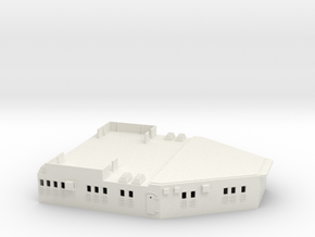 1/128 DKM Scharnhorst Aft Structure Deck 1 in White Natural Versatile Plastic
