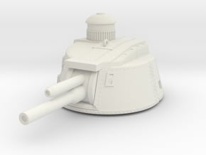Char 2C Tank Turret in White Natural Versatile Plastic