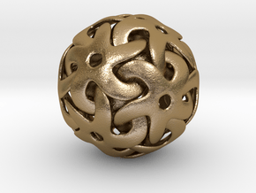 Starball Pendant in Polished Gold Steel