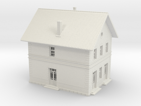 1/87th scale HEV class III. station building in White Natural Versatile Plastic