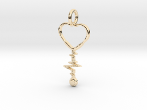 Love Med mini in 14k Gold Plated Brass
