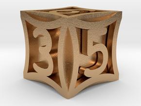 Thrive (Solid) D6 - 16mm die in Natural Bronze