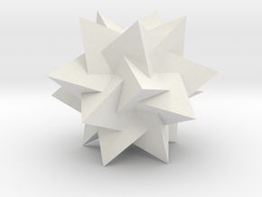 Compound of 5 Tetrahedra in White Natural Versatile Plastic