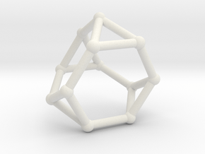 Truncated tetrahedron in White Natural Versatile Plastic
