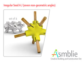 Irregular Seed A / 4 in White Processed Versatile Plastic