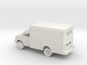 1/87 2003-14 Chevrolet Express Custom Ambulance  in White Natural Versatile Plastic