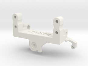 1Tenth SOA 4 Link Axial AR45P AMS Servo Mount in White Natural Versatile Plastic