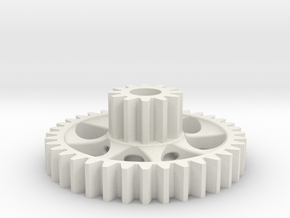 twin spur gear light in White Natural Versatile Plastic