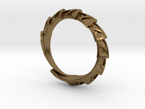 Carapace Ring in Natural Bronze