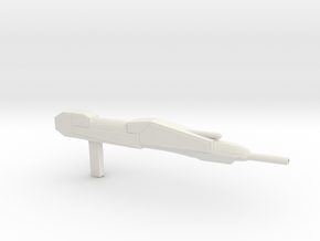 Robotech Matchbox Hovertank Gunpod in White Natural Versatile Plastic