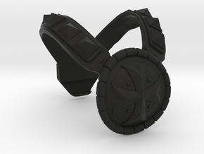 Barbarian Harness Armor (upper part) Motuo in Black Smooth Versatile Plastic