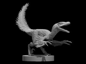 Velociraptor in Tan Fine Detail Plastic
